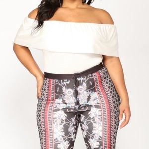 NWOT Off the Shoulder Bodysuit- Plus Size